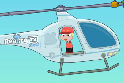 Reality TV Island Helicopter