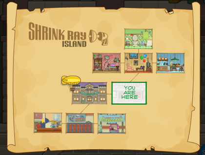 Poptropica Shrink Ray Island Map